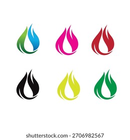 U technology leaf vector icon logo