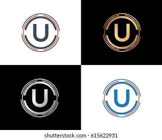 U Text logo design

