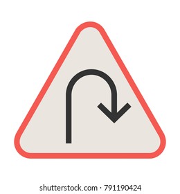 U - turn icon