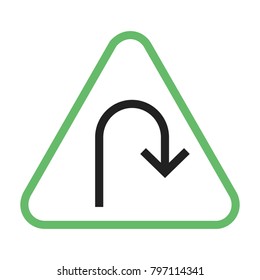 U - turn icon