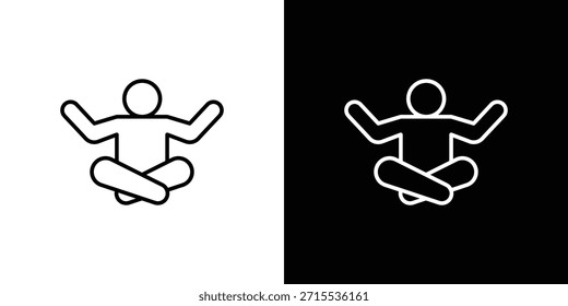 Giro el icono en el diseño de línea. Iconos de trazo editables.