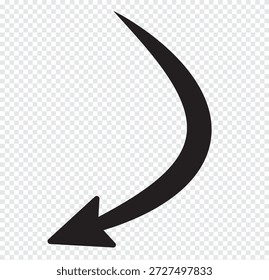 U turn icon with transparent background traffic sign symbolizing permitted U turn maneuver. Turn right. Eps 10.