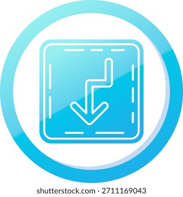 U turn line vektor Icon Design