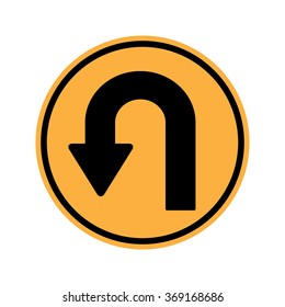 U turn Sign