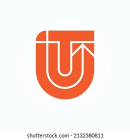 U Gira la ilustración del diseño del vector