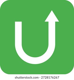 Ilustração de design de ícone de vetor em U