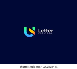 U, UI, IU Letter Logo Vector Template Abstract Monogram Symbol. Usable for Business sport, technology, fashion, digital And future creative logo