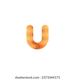 U AND UU Abstract initial monogram letter alphabet logo design