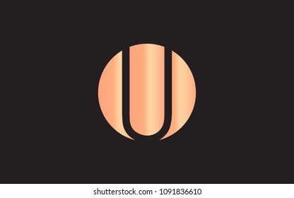 U UU Letter Initial Logo Design Template