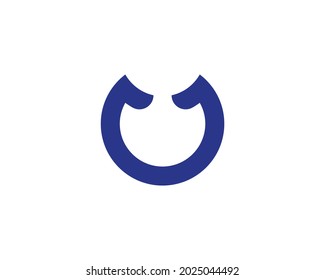 U uu letter logo design vector template