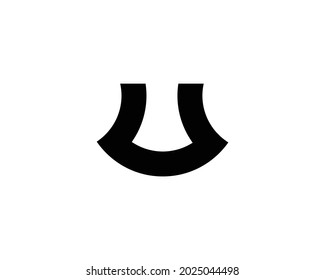 U uu letter logo design vector template