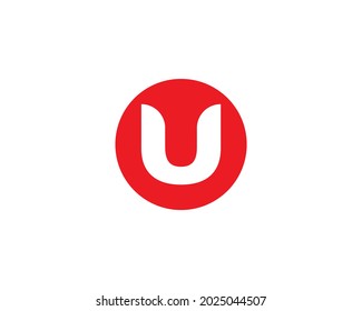 U uu letter logo design vector template