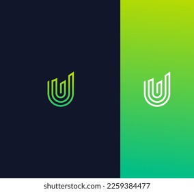 U, UU Letter Logo Vector Template Abstract Monogram Symbol 