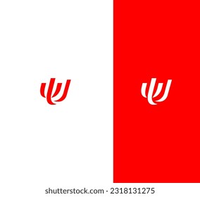 U, UU letter modern branding logo