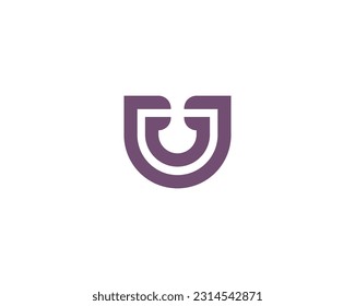 U UU logo design vector template