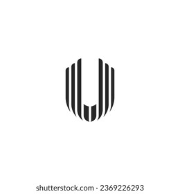 U or UU logo and icon design