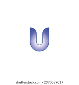 U or UU logo and icon design