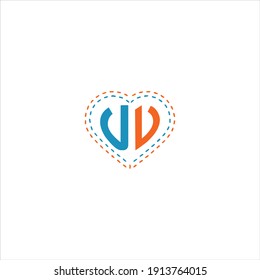 U V letter logo creative design. uv monogram