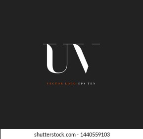 U V letters Joint logo icon vector for business card and corporate identity.