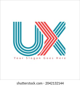 u x writer logo designs for business and education logo