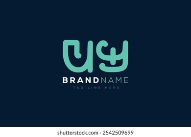 U and Y logo design. UY abstract Letters Logo Monogram. This logo design is the process of creating a visual symbol that represents a brand, company, or individual.