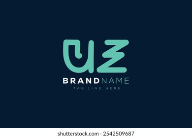 U and Z logo design. UZ abstract Letters Logo Monogram. This logo design is the process of creating a visual symbol that represents a brand, company, or individual.