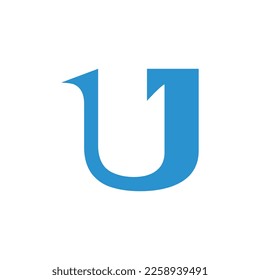 U1 letter logo,Initial letter and number logo, U and 1, U1, 1U,