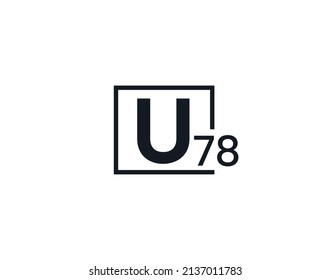 U78, 78U Logo de la letra inicial