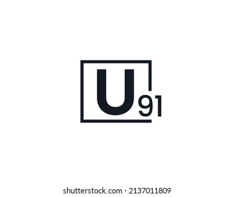 U91, 91U Logo de la letra inicial