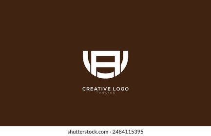 UA AU Abstract initial monogram letter alphabet logo design