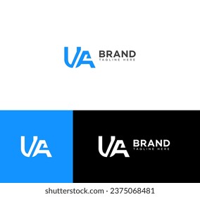 UA, AU letter branding logo