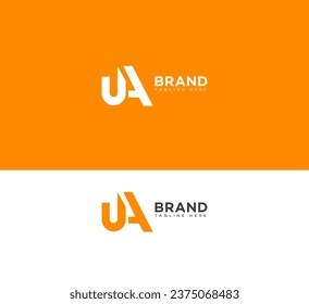 UA, AU letter branding logo