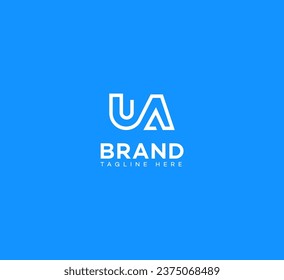 UA, AU letter branding logo