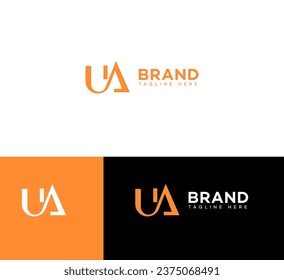 UA, AU letter branding logo