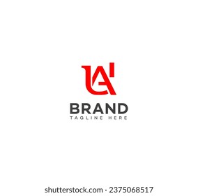 UA, AU letter branding logo