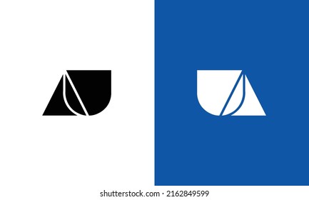 ua or au logo design vector icon symbol
