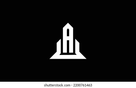  UA ,AU ,U ,A Abstract Letters Logo Monogram 