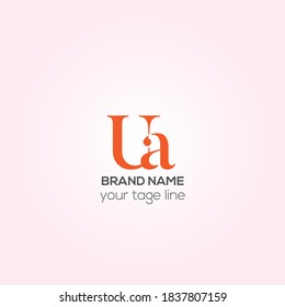 UA business vector logo design, AU Creative logo design, cooperate logo, Identity design