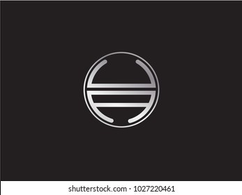 UA circle Shape Letter Design
