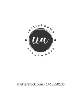 UA Initial beauty monogram logo vector