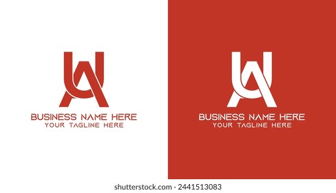 UA Initial Letter Logo design vector template for Corporate Business Identity