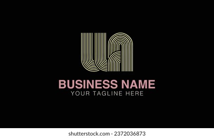 UA initial logo | initial based abstract modern minimal creative logo, vector template image. luxury logotype , real estate homie . typography . initials 