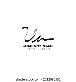 Ua Initial Signature Logo, Vektordesign