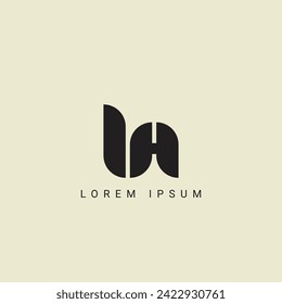 UA letter logo design. UA polygon, circle, triangle, hexagon, flat and simple style with white color variation letter logo set in one artboard. UA minimalist and classic logo. UA
