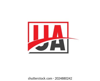 Plantilla de diseño de logotipo de carta UA