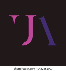 UA logo design.  Monogram logo. Letters U and A.