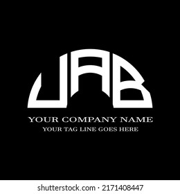 UAB letter logo creative design with vector graphic