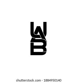 uab letter original monogram logo design