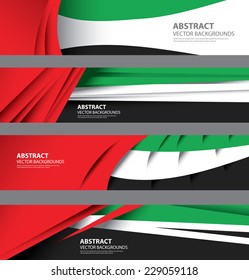 UAE Abstract Background Flag, Emirates template Art (vector Art)