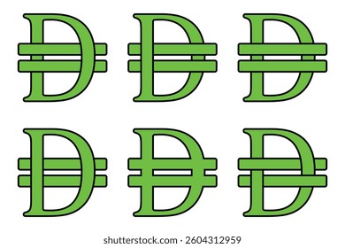 UAE Dirham logo vector illustration